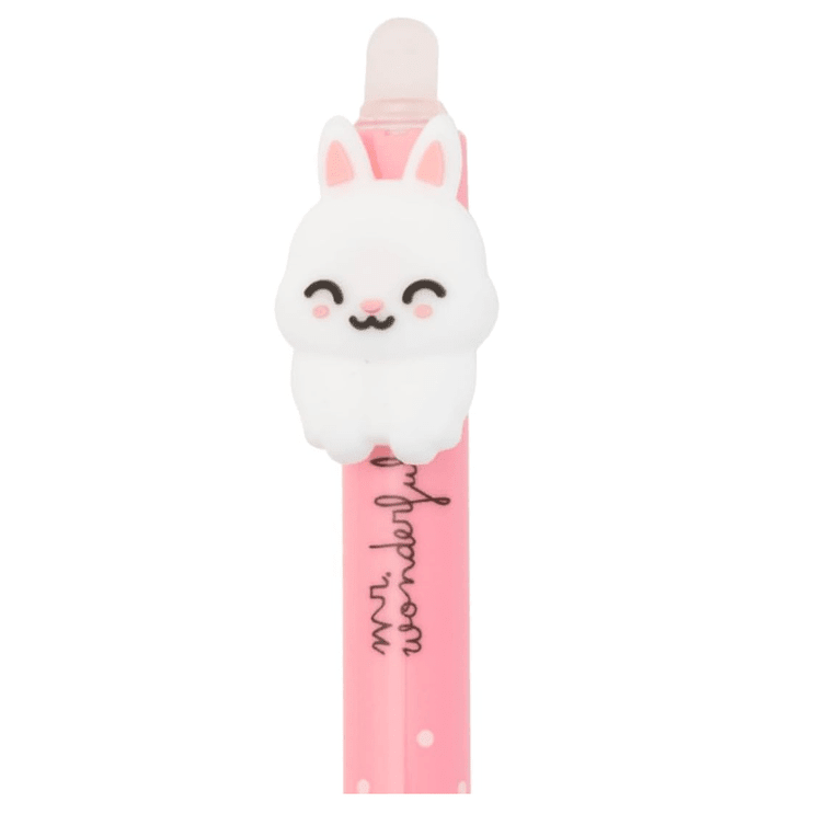 Caneta Apagável e retrátil Coelho - Mr. Wonderful - Papelaria Encantada