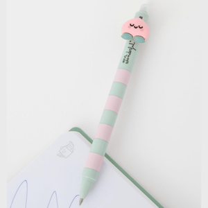 Caneta Apagável e retrátil Pêssego - Mr. Wonderful - Papelaria Encantada