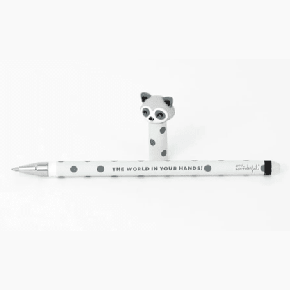 Caneta apagável Guaxinim Bo-Bo Mr.Wonderful - Papelaria Encantada