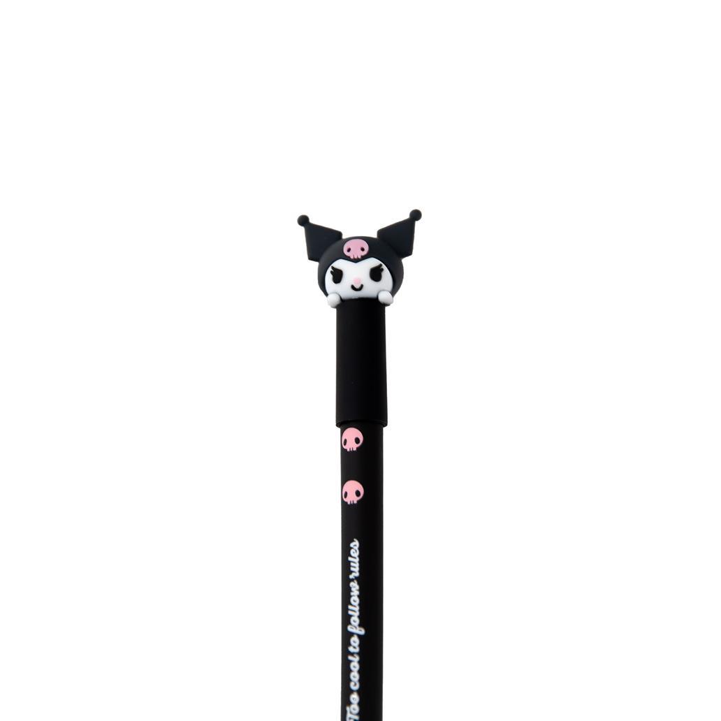 Caneta apagável (Hello kitty) Kuromi Preto Bo - Bo Mr.Wonderful - Papelaria Encantada