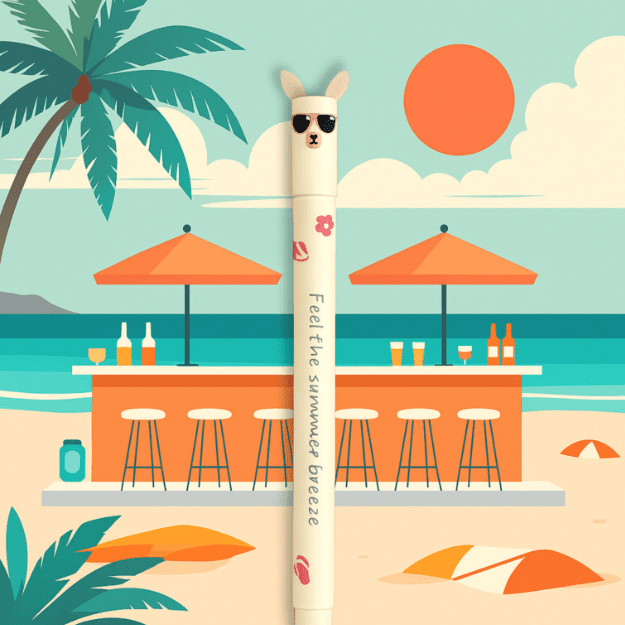 Caneta apagável Lama Edição summer Eberhard Faber - Papelaria Encantada