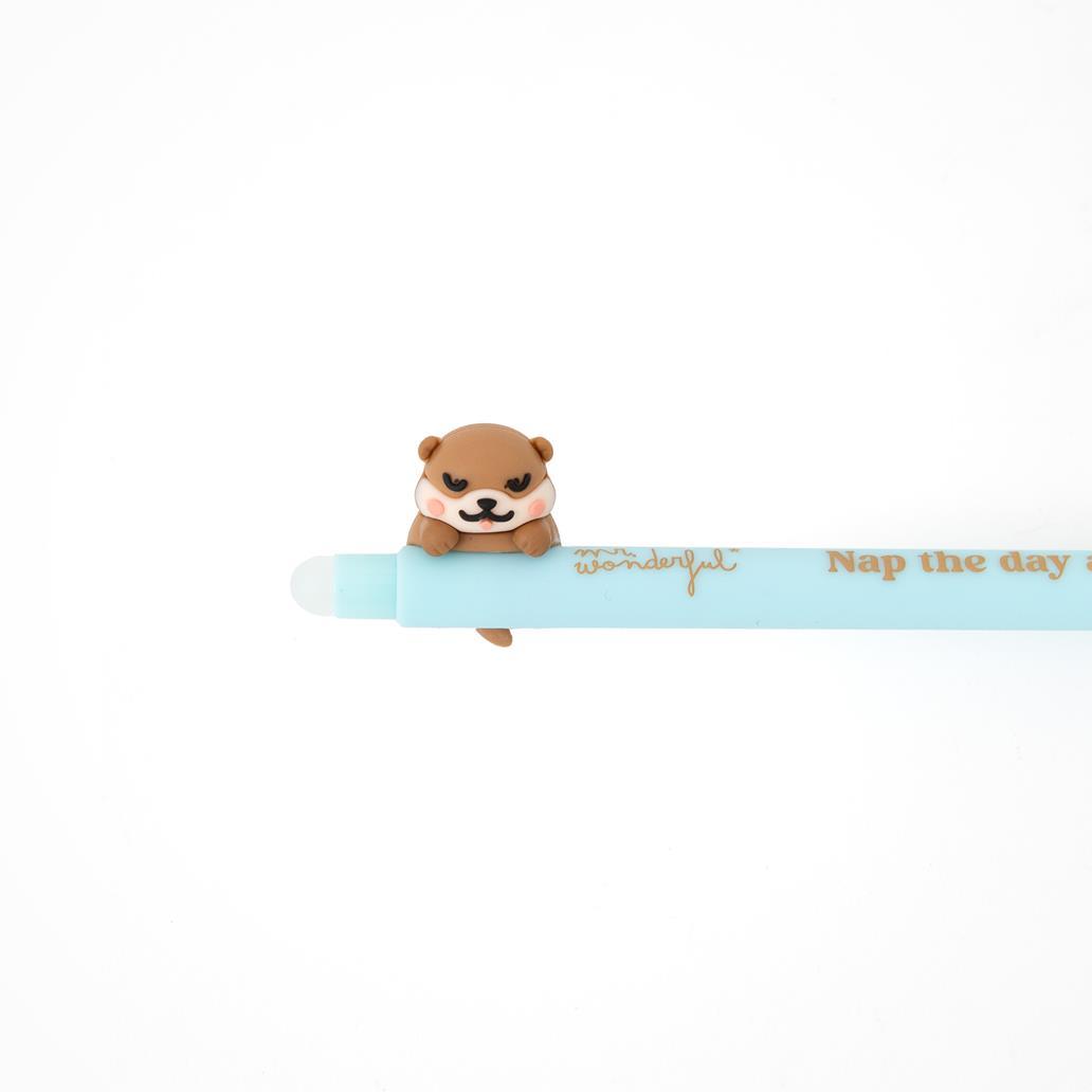Caneta apagável Lontra Lazy Bo - bo - Nap the day away - Mr. Wonderful - Papelaria Encantada