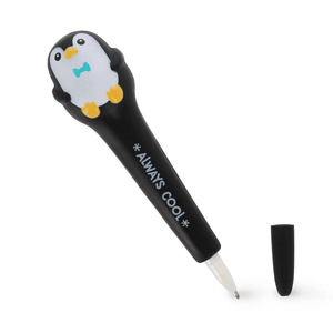 Caneta de gel anti stress Pinguim - Squeezies - Papelaria Encantada