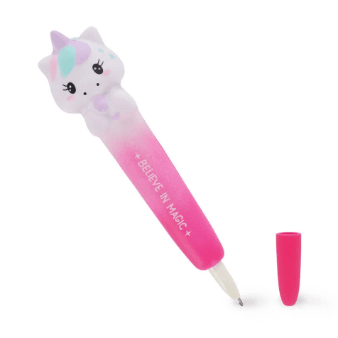 Caneta de gel anti stress Unicórnio - Squeezies Legami - Papelaria Encantada