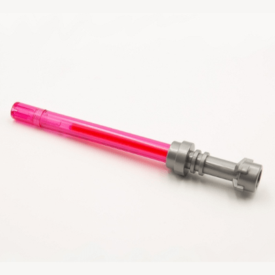 Caneta de gel LEGO Star Wars sabre de luz - Rosa - Papelaria Encantada