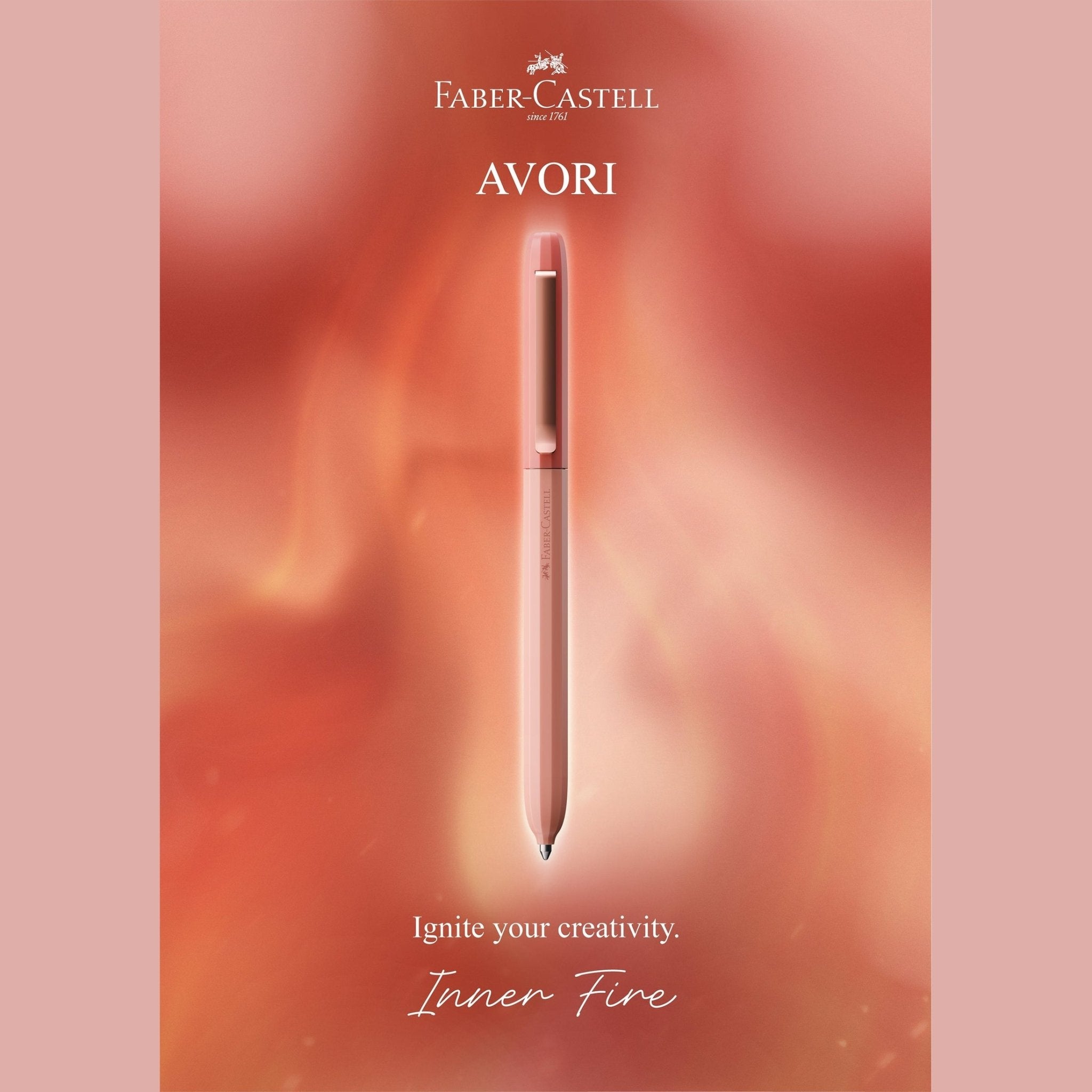 Caneta Faber - Castell Avori XB - Inner Fire - Papelaria Encantada