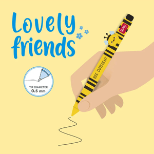 Caneta lovely friends Abelha legami - Papelaria Encantada