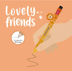Caneta lovely friends Leão legami - Papelaria Encantada