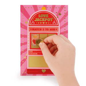 Cartão de felicitações "Raspe para revelar" - Prémio do Amor - Legami - Papelaria Encantada