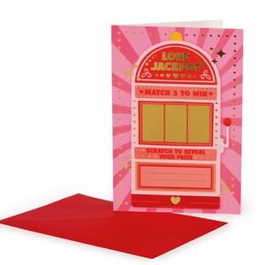 Cartão de felicitações "Raspe para revelar" - Prémio do Amor - Legami - Papelaria Encantada