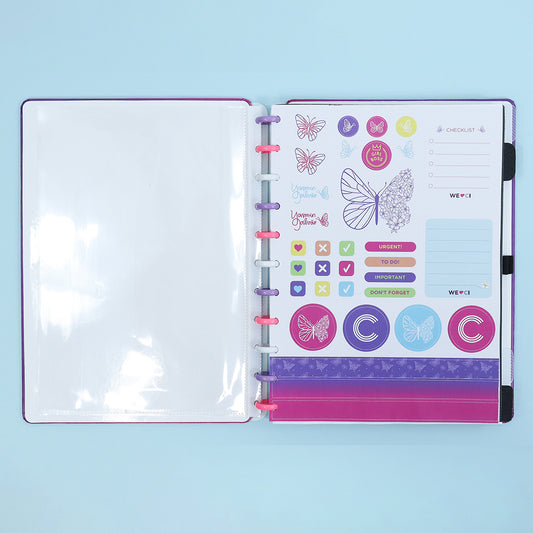 Caderno Inteligente Grande Ultraviolet by Yasmin Galvão