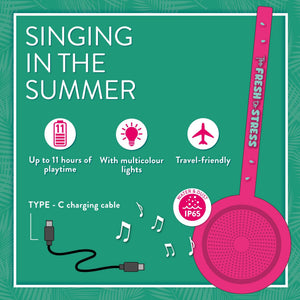 Coluna de som à prova de agua Legami - Singing in the summer - Papelaria Encantada