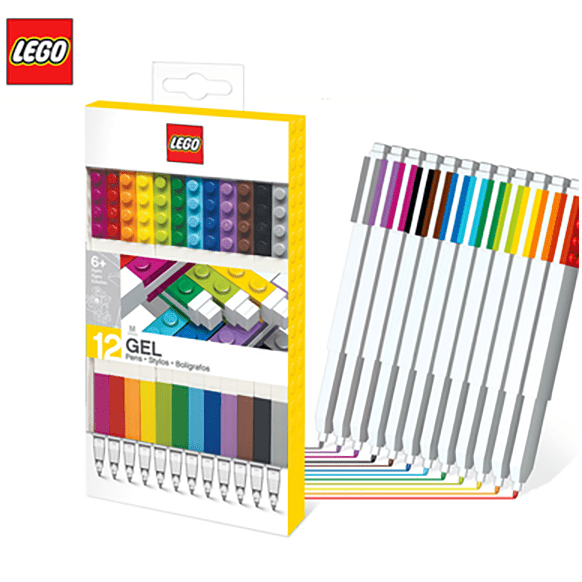 Conjunto 10 canetas Lego com 10 Cores - Papelaria Encantada
