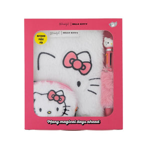 Conjunto caderno A5 fofinho, porta - moedas e esferográfica Hello Kitty Mr Wonderful - Papelaria Encantada