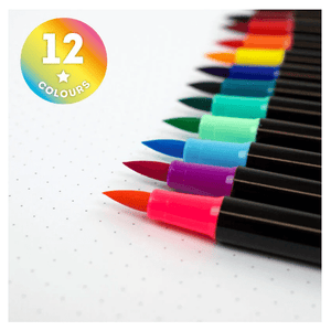 Conjunto de 12 marcadores de pincel brilhantes Legami - Papelaria Encantada