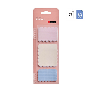 Conjunto de 3 blocos de notas adesivas Miquelrius Boho Essence - Papelaria Encantada