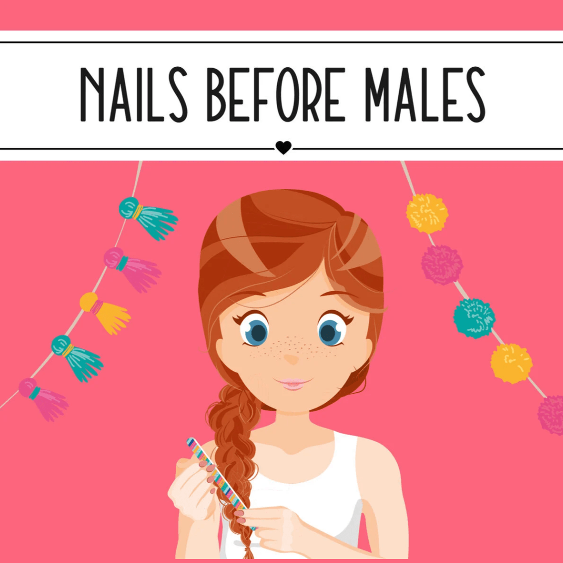 Conjunto de 3 Limas de Unhas - Llama - Unhas Antes dos Homens - Legami - Papelaria Encantada