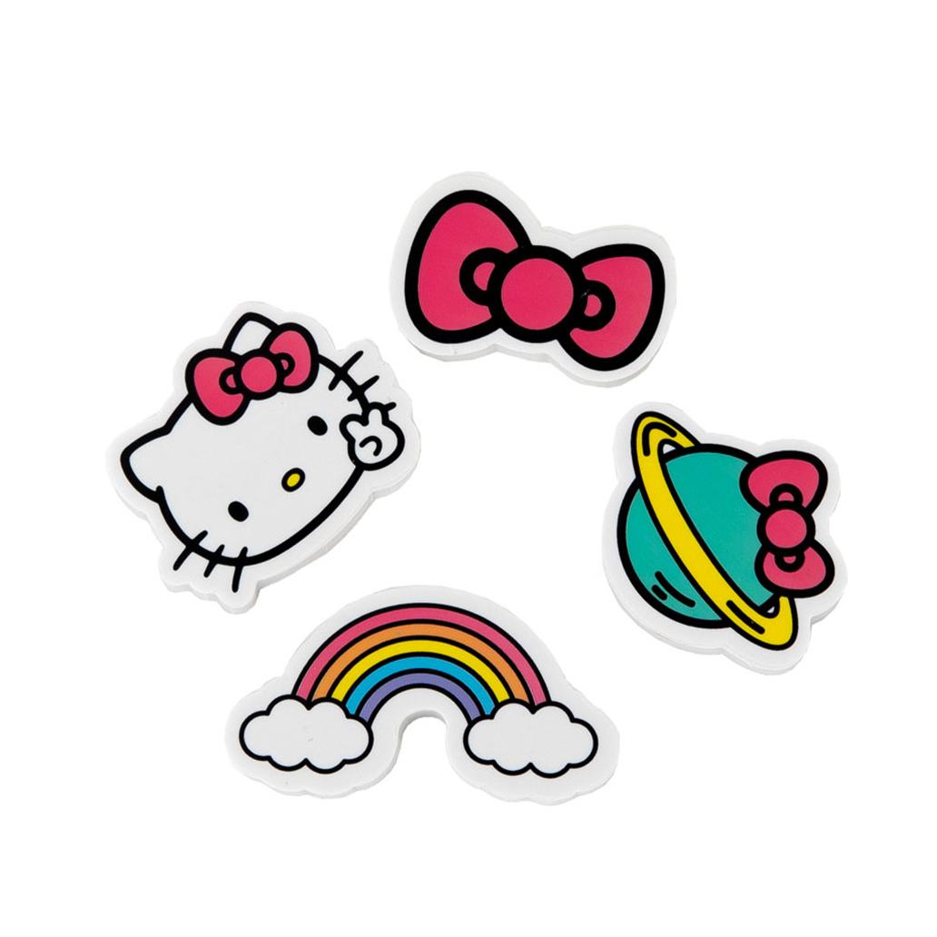 Conjunto de 4 borrachas Hello Kitty Mr.wonderful - Papelaria Encantada