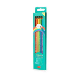 Conjunto de 6 lápis de grafite HB feitos de papel reciclado Legami - Papelaria Encantada
