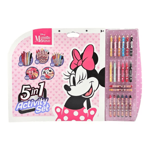 Conjunto de atividades e colorir 5 em 1 Minnie Mouse - Papelaria Encantada