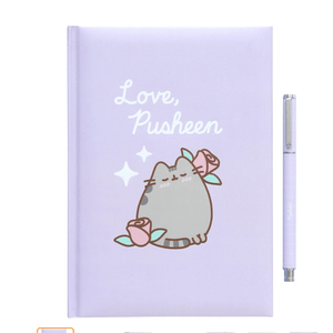 Conjunto de caderno com caneta A5 Pusheen Moments - Papelaria Encantada