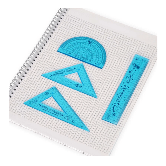 Conjunto de geometria Espaço - Você arrasa! Legami - Papelaria Encantada
