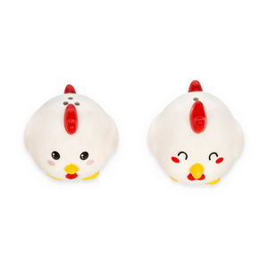 Conjunto de Saleiro e Pimenteiro de Cerâmica Galinha Legami - Papelaria Encantada