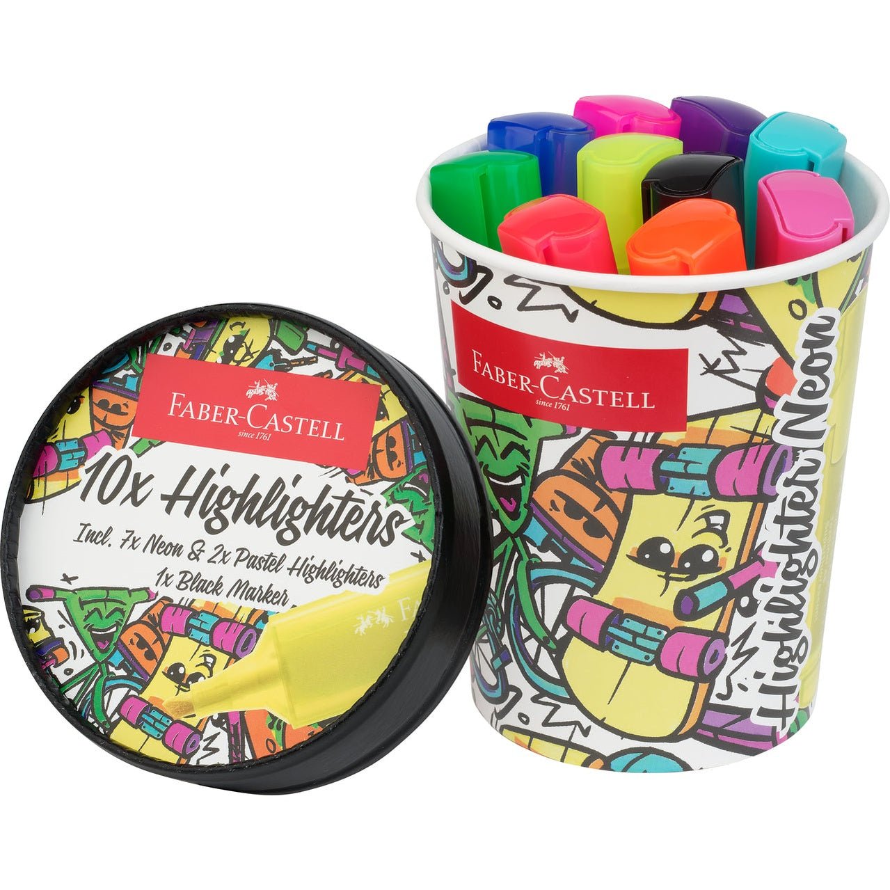 Copo Gelado Textmarker TL C/ 10 unidades Faber - Castell - Papelaria Encantada
