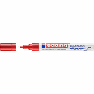 Marcador Edding 750 2–4 mm – Vermelho