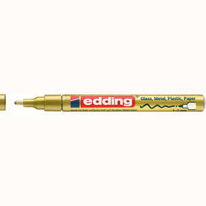 Marcador Edding 751 1–2 mm – Dourado