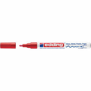 Marcador Edding 751 1–2 mm – Vermelho