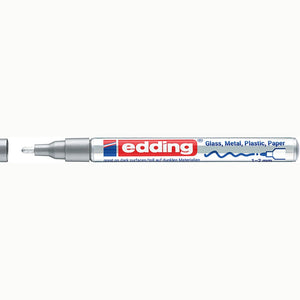 Marcador Edding 751 1–2 mm – Prateado