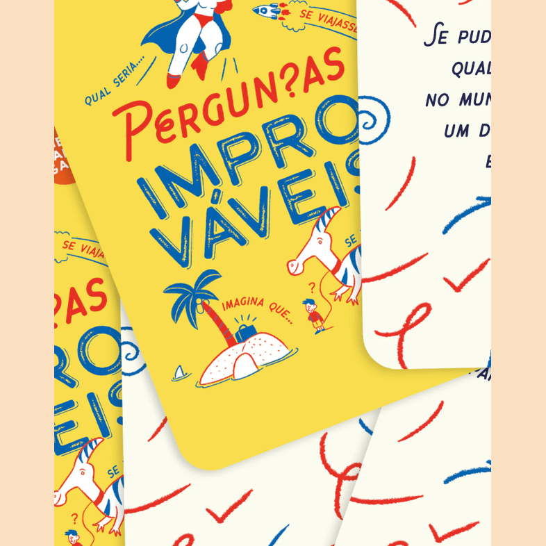 Desbloqueadores de conversa - Perguntas Improváveis - The Happy Gang - Papelaria Encantada