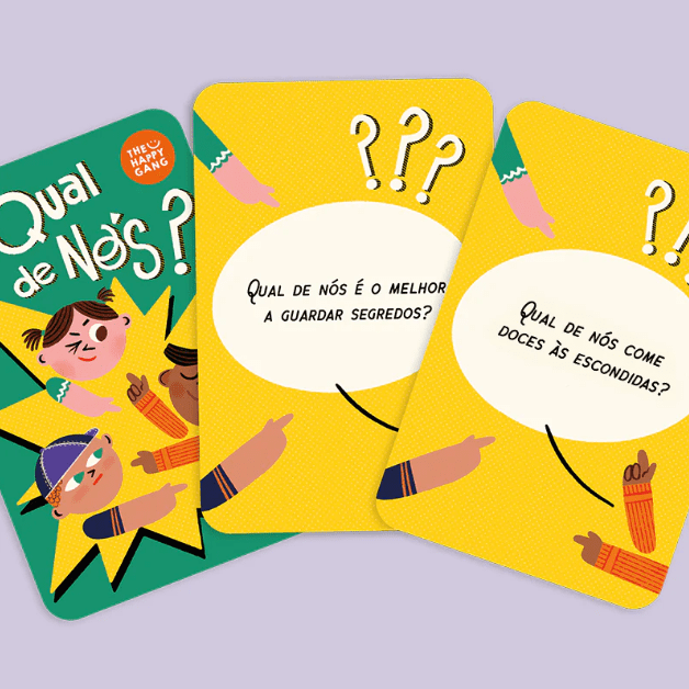 Desbloqueadores de conversa - Qual de nós? The Happy Gang - Papelaria Encantada