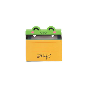 Dispensador de Notas Adesivas Transparentes Crocodilo Mr.wonderful - Papelaria Encantada