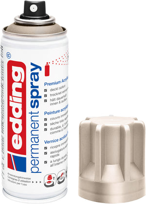 Spray acrílico permanente edding 5200 de 200 ml Ouro Champagne Mate