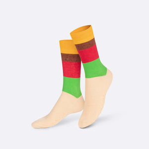 Meias Eat My Socks Cheeseburger - detalhe do produto