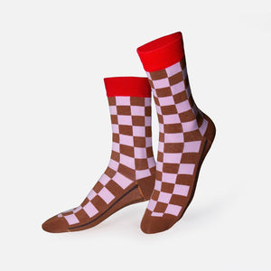 Meias Eat My Socks Choco Blocks - detalhe do produto