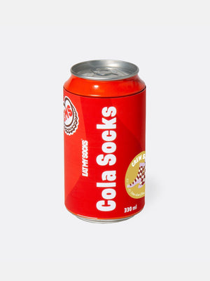 Meias Eat My Socks Cola - embalagem Lata de refrigerante de cola