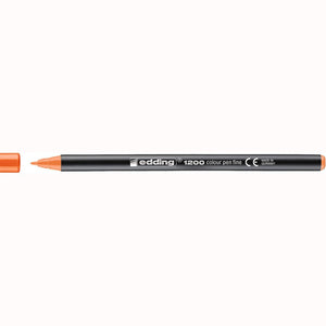 Marcador edding 1200 Colourpen Ponta Fina 1 mm — Laranja