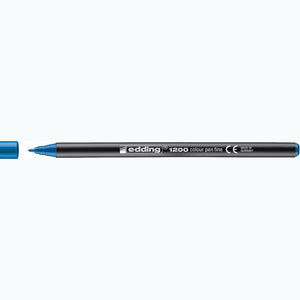 Marcador edding 1200 Colourpen Ponta Fina 1 mm — Azul claro