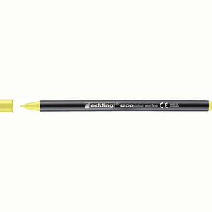 Marcador edding 1200 Colourpen Ponta Fina 1 mm — Amarelo néon