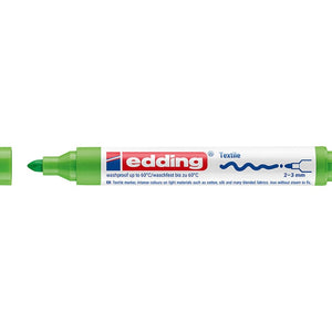 Marcador para Têxteis edding 4500 2–3 mm — Verde claro