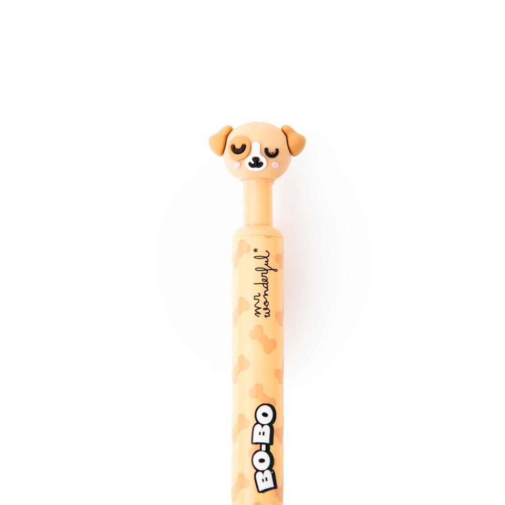 Esferográfica apagável Bo - Bo Click - Cão Mr. Wonderful - Papelaria Encantada