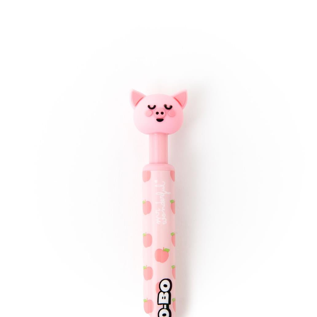 Esferográfica apagável Bo - Bo Click - Porco Mr. Wonderful - Papelaria Encantada