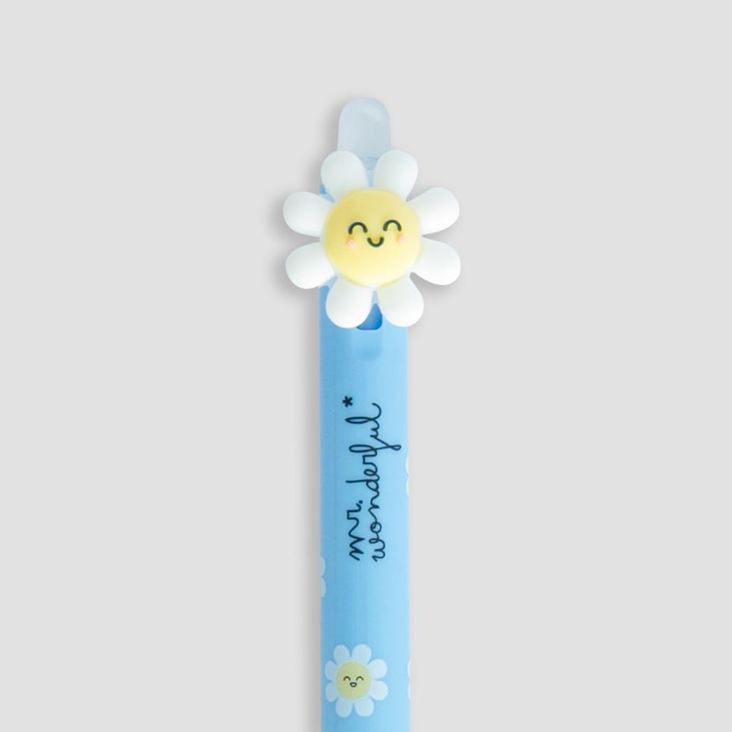 Esferográfica apagável e retrátil Margarida - Mr Wonderful - Papelaria Encantada