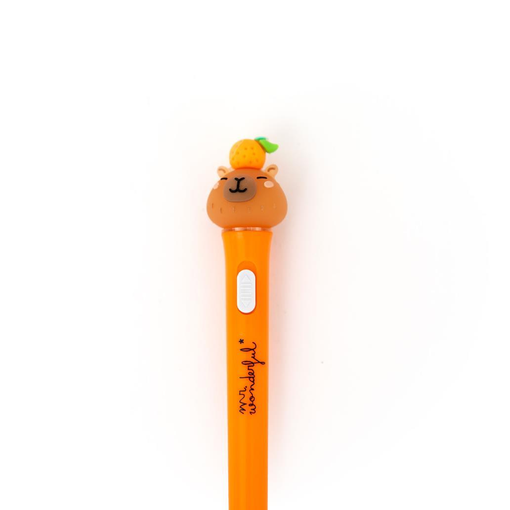 Esferográfica com luz - Capivara - Mr wonderful - Papelaria Encantada