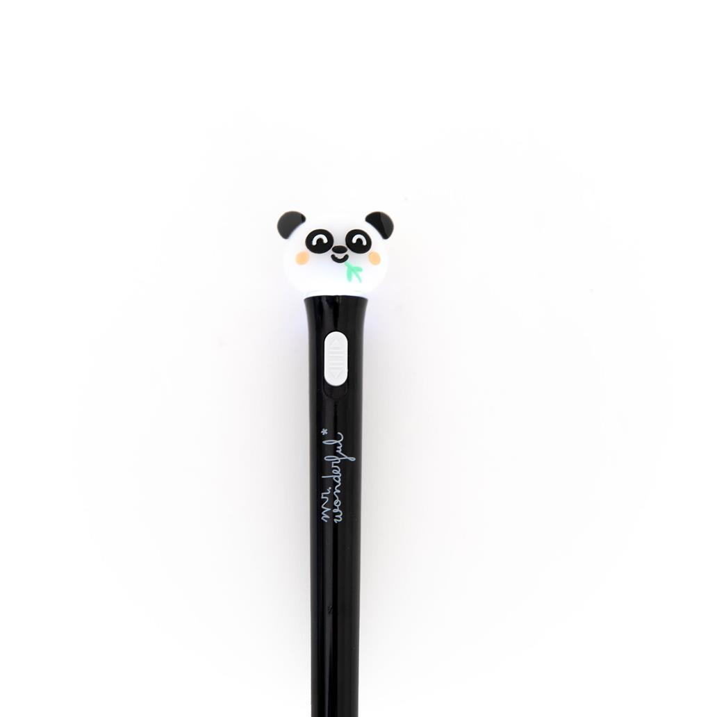Esferográfica com luz - Panda Mr Wonderful - Papelaria Encantada
