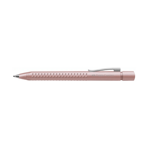 Esferográfica Faber - Castell Grip 2011 Rosa metalizado - Papelaria Encantada