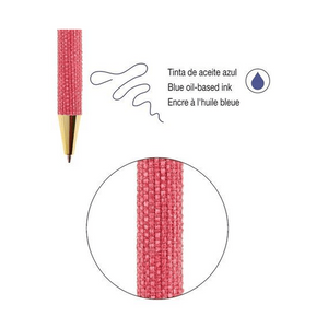 Esferográfica Miquelrius em Rafia Highland Days Vermelho - Papelaria Encantada